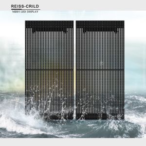 China High Refresh Rate LED Mesh Screen Outdoor Easy Dismantle Good Weather Resistance on sale