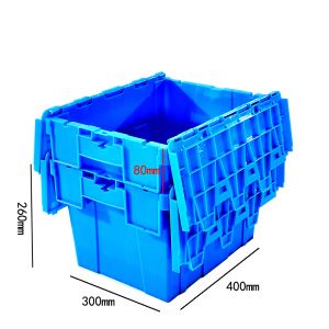 Logistic Storage Plastic Box with Lid Efficiently Store Your Books and Documents