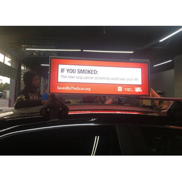 Double Side WIFI Taxi Roof LED Display 4G Remote Control Outdoor Guide