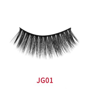 Silk Handmade Natural Long Lashes , 15mm Reusable Strip Lashes
