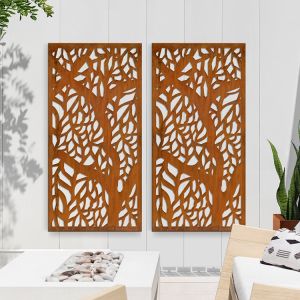 High Durability Art Design Corten Steel Privacy Screen Panels For Outdoor