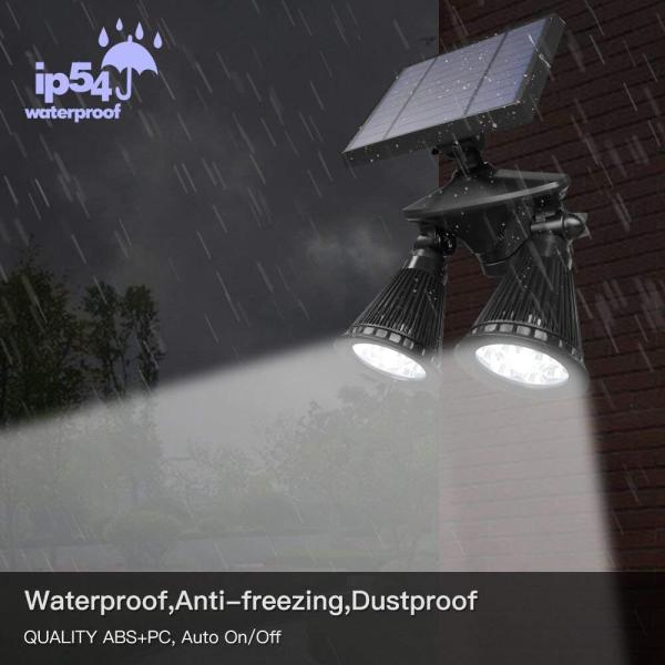 3.7V 45000mAH Solar LED Solar Landscape Spotlights With Motion Sensor