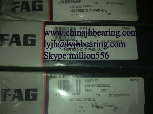 HS7020-C-T-P4S.UL FAG machine tool main spindle bearing,100x150x24mm,HS7020-C-T