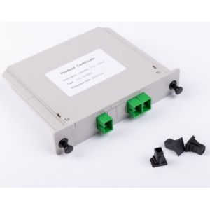 SC APC FTTH Fiber Optic 1x2 Plc Splitter Insert Type Odf Plc Splitter