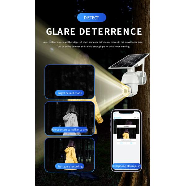 WiFi/4G Network Supply Mode Solar Flood Light With CCTV Camera For Outdoor Lighting