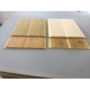 Lightweight 8 Inch Pvc Wall Cladding With Wooden Groove For False Ceiling
