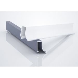 Windproof Anodised Aluminium Decorative Profiles 11 Glass Fixed Profile