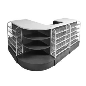 Adjustable Supermarket Steel Checkout Counters With Customized Length