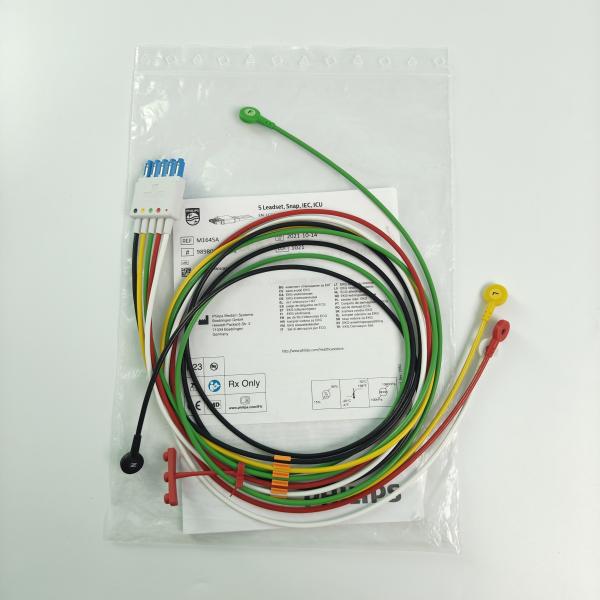 Original Patient Monitor Accessories CBL 5 Leadset Snap IEC ICU REF M1645A