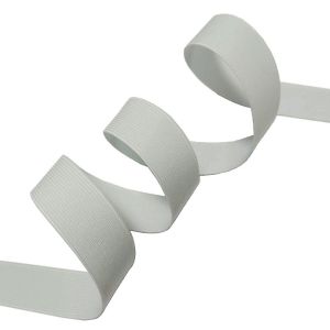 Wholesale Durable Underpants Polyester Elastic Webbing Thick Flat Woven White