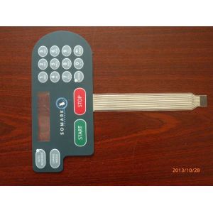 China Waterproof PC Embossed Tactile Membrane Switch Panel For Air Conditioner on sale