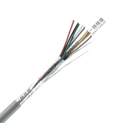 Shielded Bare Copper Wire Exact Cables 10x0.22mm2 LSF Insulation CPR Eca Alarm