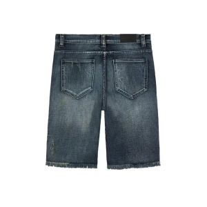 Custom Summer New Design Men Flared Jeans Patchwork Loose Hip Hop Denim Pants