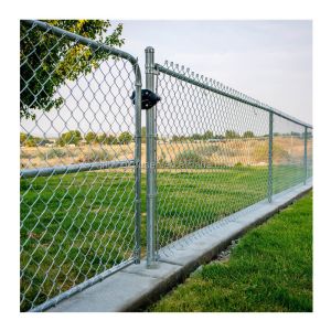 Metal Frame 5 Foot Plastic Coated Chain Link Fencing with and Low Carbon Steel