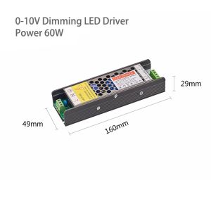 Triac Dim 5 In 1 DC Dimming 0 10V LED Driver 60W 100W 200W 300W 12V 24V