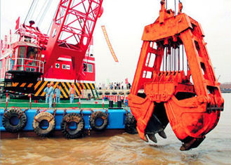 10m3 Clamshell River Sand Dredging Machine With Electromagnetic Brake 15~23.5m