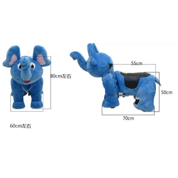 India Singapore Small Size Motorized Plush Electric Walking Toys Stuffed Animal Cars Rides