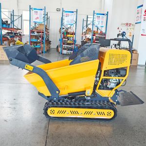 Cheap Mini Truck Transporter Hydraulic Mini Dumper 500kg Mini Dumper Crawler Climbing Small Tracked Carrier Tractor for sale