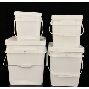 Cheap Chemical Resistant Square Plastic Bucket with IML/Thermal Transfer/Screen Printing for sale