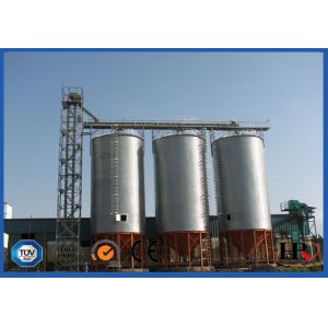 Corrugated Hot Dip Galvanized Grain Storage Bins With Temperature Moisture