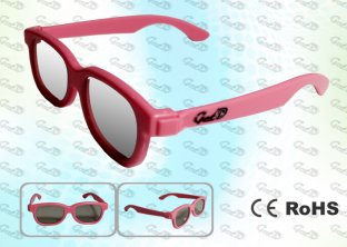 ABS Plastic Linear polarized 3D glasses LP180GTS01C