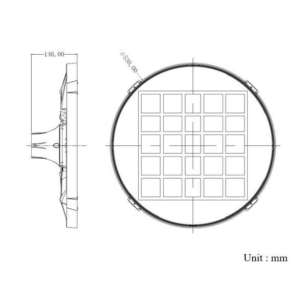Aluminium solar post light with motion sensor, 10w 20w 30w solar garden light with waterproof IP66