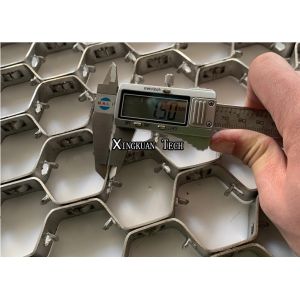 Steel Hex Metal Mesh , Hex Steel Metal Mesh For Refractory Lining