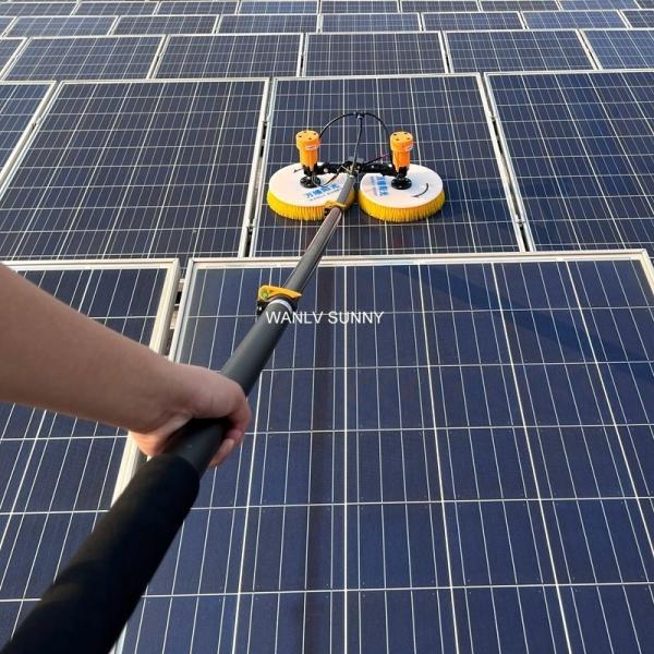Quality Brush-Less Motor Built-in 7.5m Double-Ended Brush Electric Solar Panels Cleaning Brush wholesale