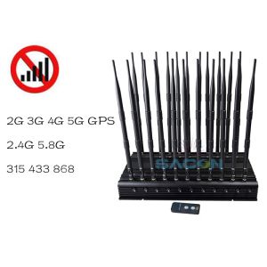 315 433 868 VHF UHF Adjustable 5G Signal Jammer Blocker