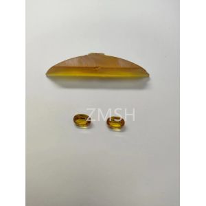 Golden Artificial Sapphire Raw Gemstone Mohs Hardness Scale Of 9 Crystal For