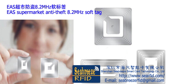 EAS supermarket anti-theft 8.2MHz soft tag, Anti-human-body shield