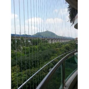 Tolerance 316 Wire Balcony Invisible Grille Modern Design Wire For Balcony