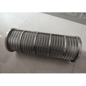 ID200mm OD240mm H600mm Wedge Wire Screen Filter For Dewatering Machine
