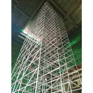 Aluminium Lightweight Birdcage Scaffolding , Mobile Scaffold Tower For Easy