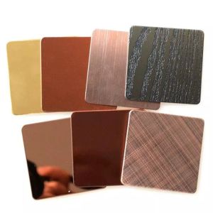 SS 201 304L Color decorative panels No-fingerprint Stainless Steel Sheet