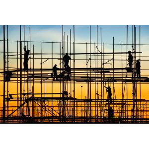 Pre Galvanized Walk Through Frame Scaffolding Safety Stability For Construction