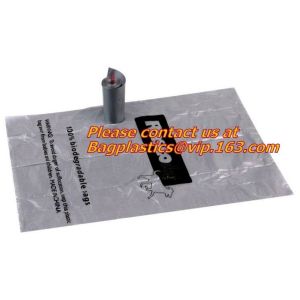 Dog Waste Bags with Dispenser, Disposable Recycling Colorful Custom Bio Eco