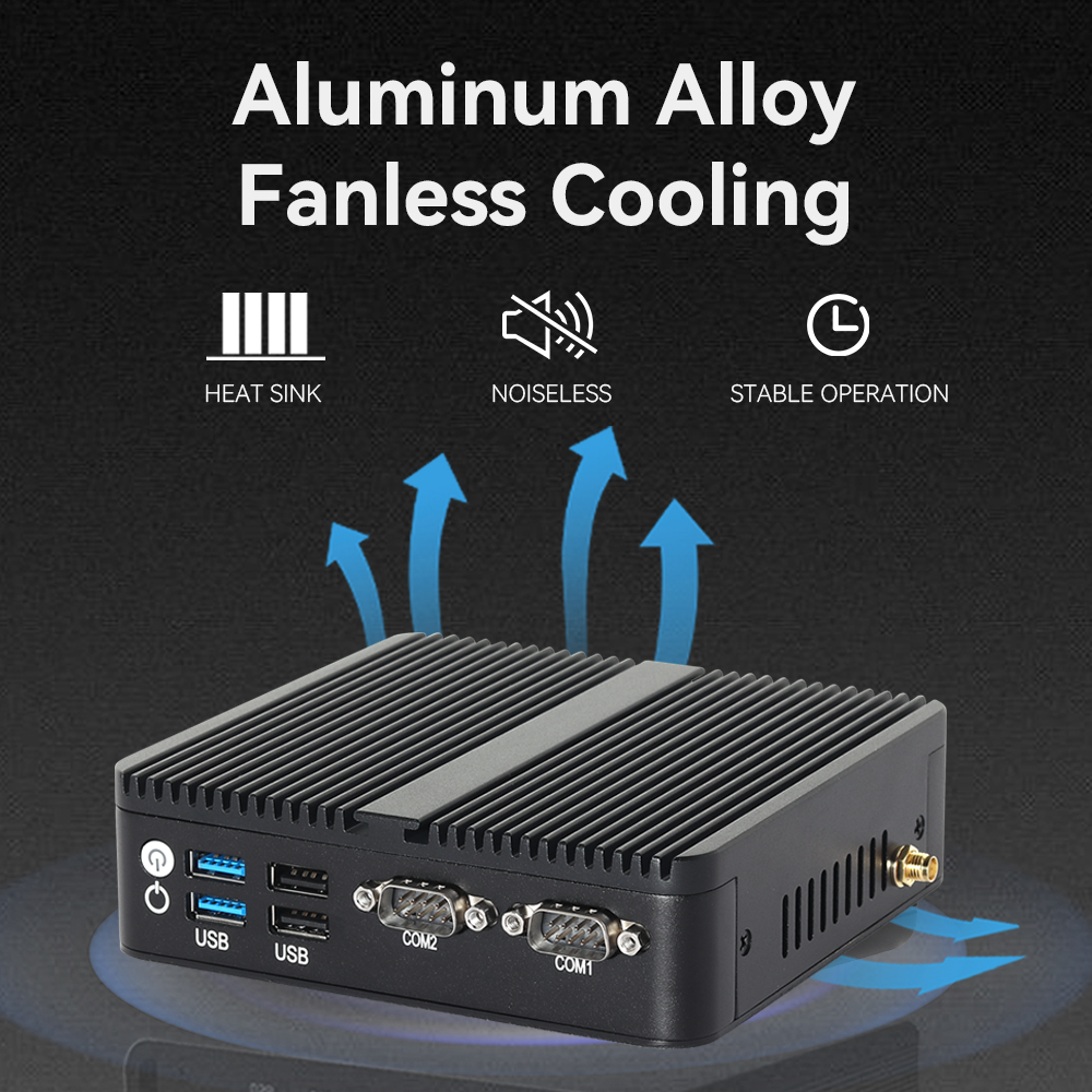 Intel N100 Processor With Dual LAN Dual COMs and Triple Displays Industrial PC