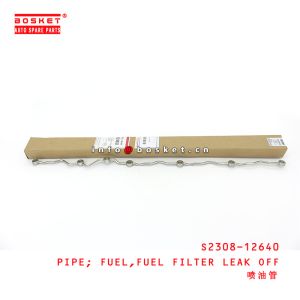 S2308-12640 FUEL FILTER LEAK OFF FUEL PIPE suitable for ISUZU HINO J08E