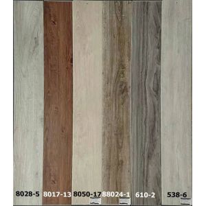 IXPE/EVA Backing Grey Wood Effect SPC Rigid Click Vinyl Flooring for Commercial