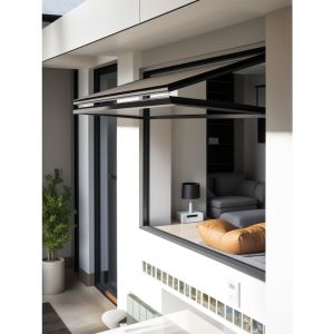 Aluminum Custom Folding Glass Windows Outward / Inward Opening