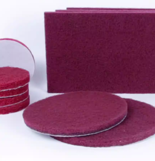 Heavy Duty Red Round Scouring Pad Non-Scratch for Cookware