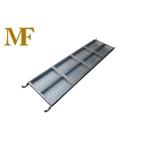 Cheap BS1139 Galvanized Scaffold Steel Catwalks Platform With Hooks for sale