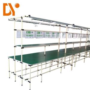 Cheap Double Side Assembly Line Pipe Work Table For Workshop Conveyer for sale