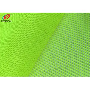 Breathable Effect Mesh Fabric Green Fluorescent Material Fabric For Safety