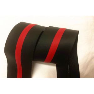 Red and Black 8 # Water Repellent Water Resistant Coil Zipper Long Chain in