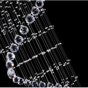 Modern LED K9 Crystal Chandelier villa luxury Crystal large pendant light(WH-NC