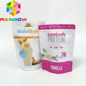 Cheap Pure Vitamin C Powder Plastic Pouches Packaging Stand Up Top Zip Mylar Foil Pouch for sale