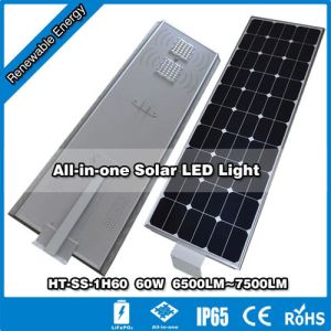 Hitechled 60W All in one Solar LED Street Light|Lampu PJU LED All-in-one