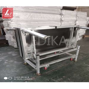 Portable Aluminum Stage Platform 0.2 - 0.8m Height Efficiency Folding Stage